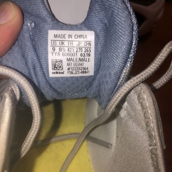 Adidas FYW S-97 'Og' Shoes Men's 9 White/Blue/Gray Sneakers Torsion - Picture 8 of 11